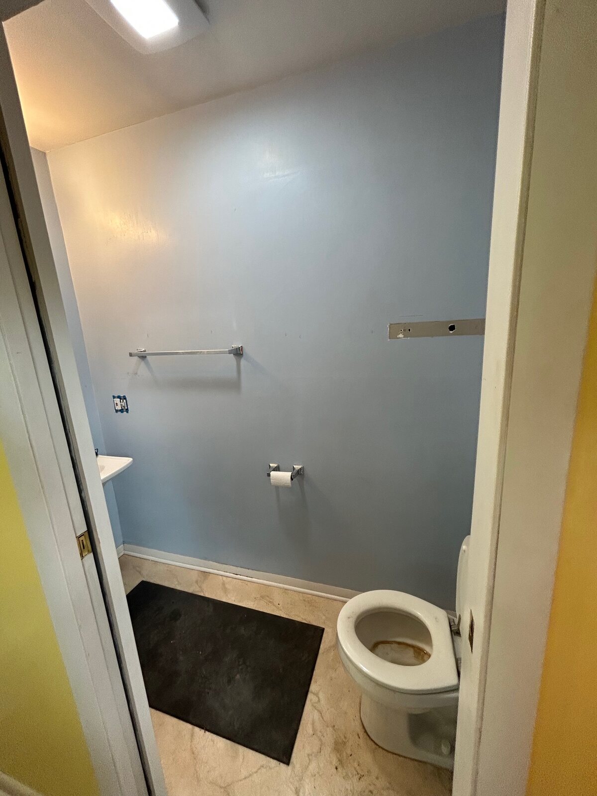 Original half bathroom before renovation